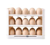 Porte-Oeufs - Plateau à 3 Étages Poignées | Grand Organisateur de Stockage d'Oeufs pour Réfrigérateur | pour Cuisine Maison Garde-Manger Appartement Ferme Restaurant