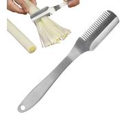 Porte-oignons avec coupe-oignons - Appareil de découpe peu encombrant en acier inoxydable - Appareil de cuisine multifonction pour tomates, pommes de terre, œufs, aliments dans la cuisine
