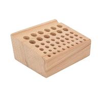 Porte-outils D'artisanat du Cuir avec 46 Trous, Conception en Bois Solide pour les Travailleurs du Cuir, en Bois de Hêtre Durable
