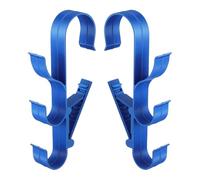 Porte-Outils de Piscine - Support de Rangement pour Piscine,2 Pièces Support De Rangement Poolside Pour Étançons Télescopiques Sacs Serviettes Outils Filets Épuisettes