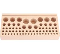 Porte-outils en cuir, 68 trous, bois de hêtre, pour bricoleurs, stable, position des trous adéquate, boîte à outils professionnelle