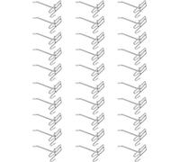 Porte-outils en plastique - Lot de 30 crochets de supermarché - Crochets pour étagères en treillis métallique - Crochets pour étagères à bijoux - Épaisseur : 3,5 mm - Étagère de magasin (A) - Contenu 