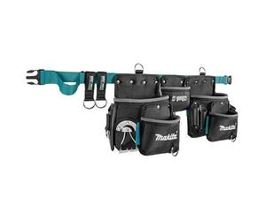Porte-outils - Makita - E-05169 - Système de sangle adaptable - 5 compartiments - Cuir et polyester