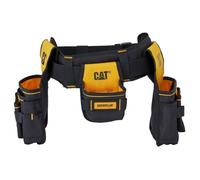 Porte outils professionnel ceinture bricolage Caterpillar GP-65052 Sangle rembourée 3 poches Taille réglable Noir/jaune