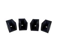 Porte-outils professionnels en plastique, lot de 4, Black | Ensemble de supports à outils pneumatiques muraux, 4 pièces, pour outils pneumatiques avec