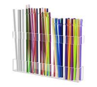 Porte-Pailles En Acrylique Pour Placard,Distributeur de Pailles Transparent | Organisateur Transparent Pour Ustensiles De Cuisine, Tasses Et Agitateurs À Café