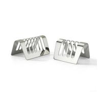 Porte-Pain Acier Inoxydable 18x9cm Drainage(C) | Acier inoxydable pour premium, drainage intégré, résiste rouille, 18.7x8.5cm, usage quotidien