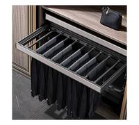 Porte-pantalon avec système de tampon, pour armoire, tiroir, armoire, jeans, rail coulissant, largeur réglable
