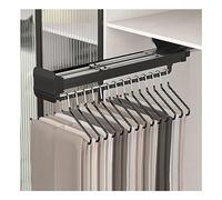 Porte-Pantalons Coulissant, Tige De Porte-Pantalons Télescopique, Muet Lisse, Charge Maximale 25 Kg, A De Nombreuses Utilisations, Stockage Et Organisation (Color : Noir, S : 45cm)