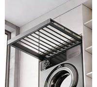Porte-pantalons extensible au-dessus de la machine à laver, égouttoir réglable caché en aluminium, design extractible pour chambre à coucher, convient pour 56 à 61 cm de largeur, organisateur de