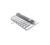 Emuca 7085825 Self Porte-pantalons extractible pour armoire montage à gauche, Chromé
