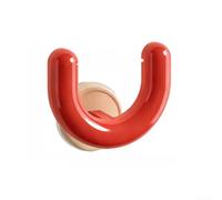 Porte-pantoufles en plastique avec ventouse pour salle de bain Rouge | Construction en plastique, résistant à l'humidité, utilisation durable, sans danger pour l'environnement humide