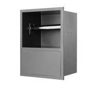 Porte-papier hygiénique à encastrer, étagère murale, gris, rangement, capacité max. 20 kg