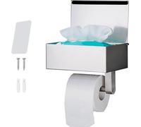 Porte-papier hygiénique Durstanz pour salle de bains - Installation facile - Porte-papier hygiénique durable avec bande autocollante