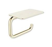 Hewi Série 480 WC - Porte-papier 480.21.00270CK avec étagère, revêtement PVD, laiton brillant