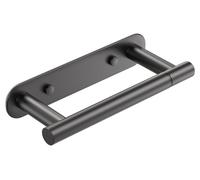 Porte-papier hygiénique, porte-papier hygiénique avec 2 options de fixation, porte-papier hygiénique sans perçage, porte-papier hygiénique à fixation murale, porte-papier hygiénique en acier inoxydabl