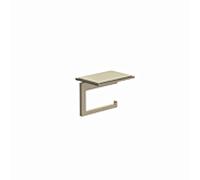 Porte-papier hygiénique VELA C 31971N5 avec étagère en Kludi inoxydable nickel brossé PVD