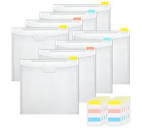 Porte-papier pour scrapbooking - Organisateur de rangement en carton transparent | Organiseur de rangement en papier de scrapbooking avec onglets autocollants, organisation de papier de scrapbooking