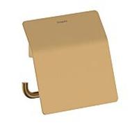 hansgrohe AddStoris S Porte-rouleau de papier avec couvercle, 41783140, Couleur: Bronze brossé