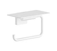 Porte-papier toilette Hansgrohe AddStoris S 41789700 avec étagère, blanc mat