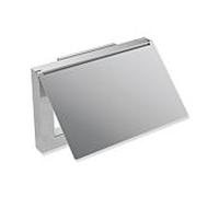 Hewi System 900 Q WC porte-papier 900Q21.00140 chromé , en acier inoxydable, avec couvercle 140x90x23mm