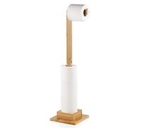 Porte-Papier Toilette hygiénique en Bambou Rangement Porte-Rouleau idéal pour 5 Rouleaux de Papier Toilette Support et Organiseur 2 en 1 Gain de Place sans perçage 72 cm