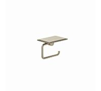 Porte-papier toilette Kludi R 58971N5 avec étagère, finition nickel brossé PVD