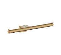 Porte-papier toilette mural double hansgrohe AddStoris S 41768140, bronze brossé
