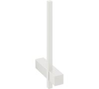 Porte papier toilette supplémentaire CARVO 19 cm, fixation murale, blanc, acier inoxydable, Zack