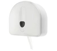 Porte papier toilette, support papier toilette, dérouleur papier toilette - PQ20MiniSRJ, distributeur de gros rouleaux mini, fonction rouleau restant, plastique