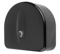 Porte papier toilette, support papier toilette, dérouleur papier toilette - PQB20MiniSRJ, distributeur de gros rouleaux mini, fonction rouleau restant, plastique, noir