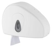 Porte papier toilette, support papier toilette, dérouleur papier toilette - PQMiniSRJ, distributeur de gros rouleaux mini, fonction rouleau restant, plastique