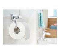 Porte-papier WC, chromé, avec colle