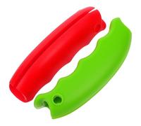 Porte-paquet D’épicerie en Silicone 2 Pièces, Poignée de Transport | Réutilisable, Prise Confortable, Accessoire Léger pour Courses et Voyages, Lot Pratique pour Paquet à Anses