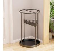 Porte-parapluie autonome en métal pour entrée - Organiseur robuste pour parapluie et canne, seau de rangement élégant pour parapluie d'intérieur pour équipement de pluie, cannes de marche, décoration