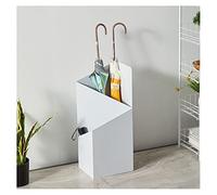 Porte-Parapluie avec égouttoir Porte-Parapluie Moderne Simplicité Maison Double Couche Parapluie Organisateur pour Couloir, Bureau, Porchand Porte Entrées (Couleur: Blanc)