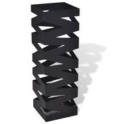 Porte-Parapluie Avec Plateau Amovible Pour Canes/Accessoires De Pluie Noire 48,5 Cm