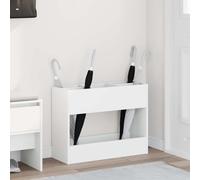 Porte-parapluie avec stockage Bois d'ingénierie Support de parasol vidaXL vidaXL