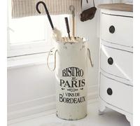 Porte-parapluie Bordeaux blanc vieilli H/Ø env. 60/26 cm