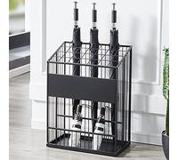 Porte-parapluie commercial - Porte-canne et bâtons en métal - Organiseur élégant pour entrée et extérieur - Design durable et moderne
