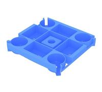Porte-parapluie de table avec porte-gobelet, léger avec 4 compartiments pour collations et 4 porte- , porte-gobelet, porte-gobelet, pour piscine, terrasse, jardin, cour extérieure et terrasse