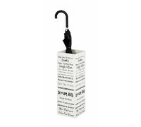 Porte-Parapluie Design "Lettrage" 48cm Blanc