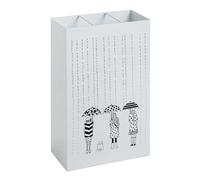 HAKU Porte-parapluies métal blanc – L30 x H48 x P16 cm – Style moderne