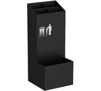 Porte-parapluie en métal robuste | Porte-parapluie noir pour hôtels, entrées et halls | Solution de rangement durable pour parapluie Capaci