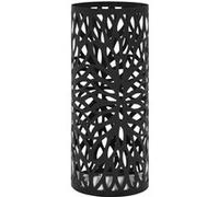 vidaXL – Porte-parapluie Feuilles – Acier noir – Meuble d'entrée