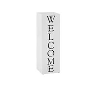 Vidaxl Porte-Parapluie Welcome Acier Blanc