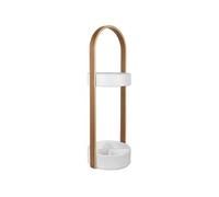 - Porte parapluies bois et métal Hub Blanc/Naturel