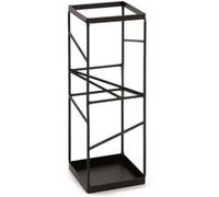 Pegane Porte-parapluies Noir Acier