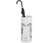 HAKU Porte-parapluies Carmen Moderne en métal H 45 cm x Ø 18 cm Blanc