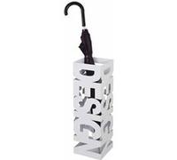 HAKU Porte-parapluies Laqué I métal Blanc L16×H48×P16 cm – Style moderne